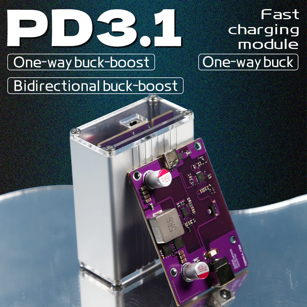 IP2736 28-32V 140W Fast Charging DC5.5*2.5mm to PD3.1 Conversion Module Type-C Output Input Step-down High Power Desktop Charger