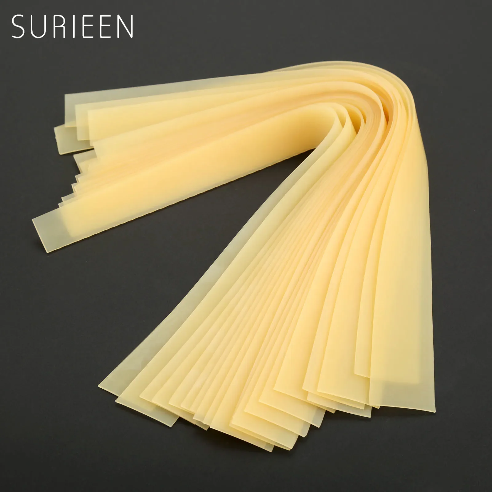 SURIEEN 20Pcs 0.6mm Thickness Natural Latex Slingshots Flat Rubber Bands for Hunting Catapult Replace Fitness Elastic Parts 25cm