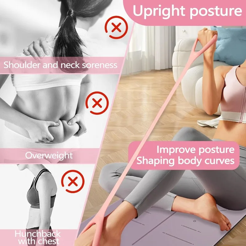 Suitable for Yoga Resistance Band Elastic Fitness Stretching Ropeused for Arm Shoulder Back Chest Stretching Exercises image 4