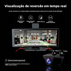 E-Ace 4K Dashcam 10,26 Zoll Android Auto & CarPlay Infotainment System 1080p Heckkamera GPS WiFi Bluetooth Video für Auto 8 Hauptverkaufsladungsbilanz - №5