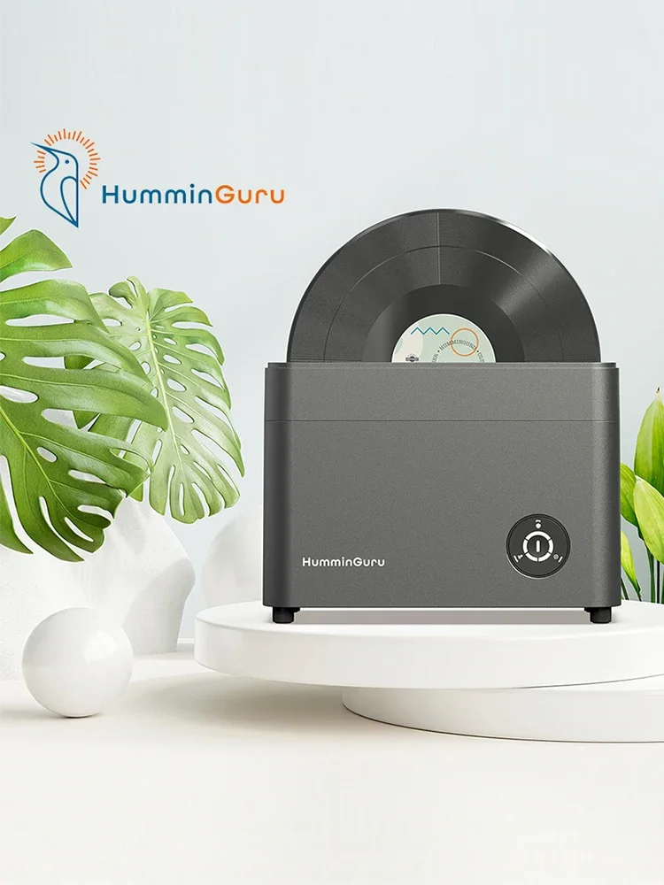 HumminGuru vinyl record ultrasonic disc washer, fully automatic vinyl record washer with air drying function