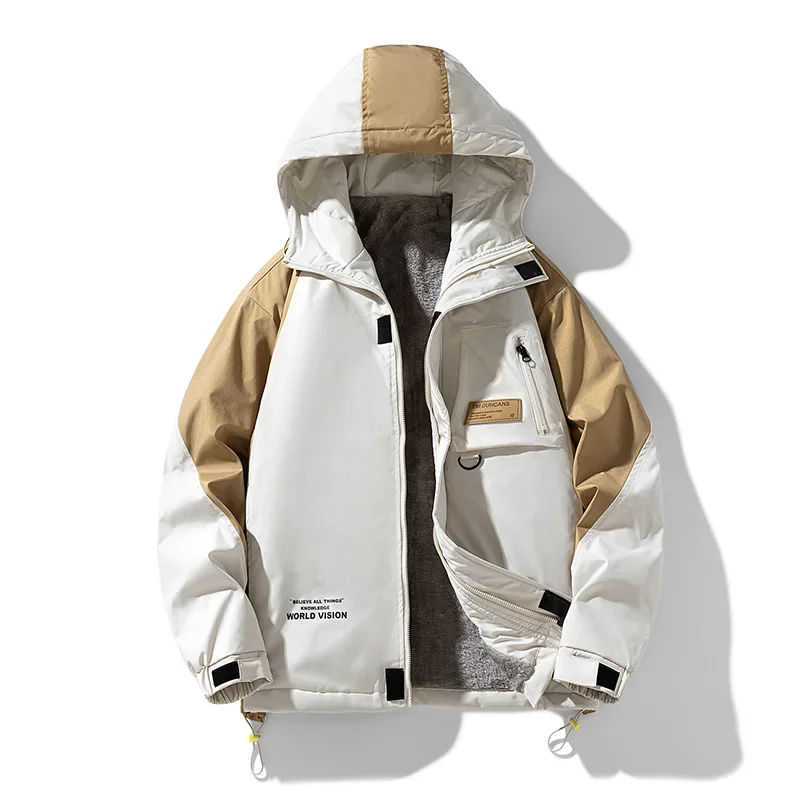 

Winter American-style Workwear Cotton-padded Jackets Jacket Trendy Brand Oversized Black Cotton-padded Jacket Winter Short Coat