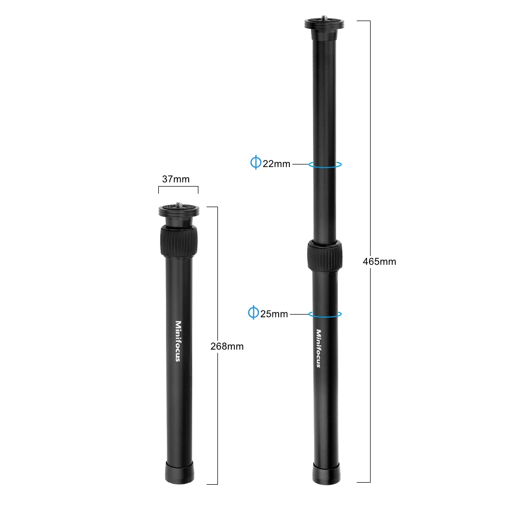 Aluminium Tripod Center Column Extension Tube Extender Pole Handheld Bar Telescopic Stick Rod for Tripod/DJI/Zhiyun/DSLR Camera