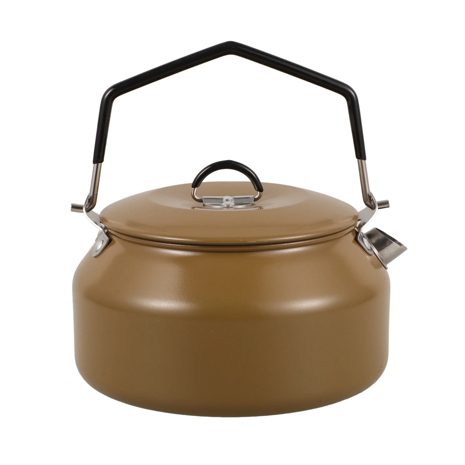 

Portable Camping Coffee Maker Stovetop Kettle Water Pot Accessories Convenient Tea Stainless Steel for Boiling Car