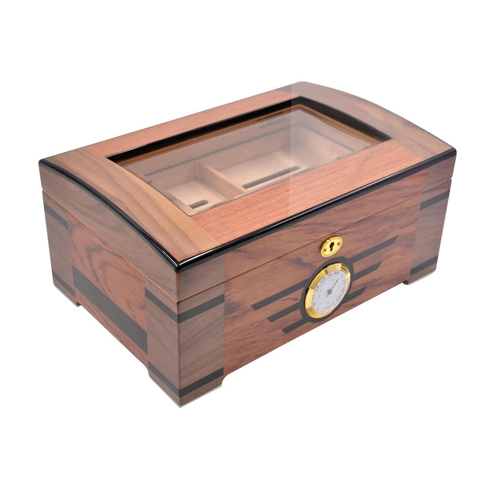 Volenx new model wooden husband gift best choice brown cigar humidor box