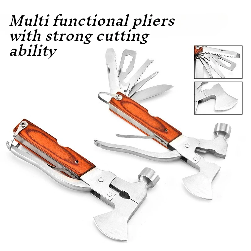 Multi Functional Outdoor Emergency Hammer and Pliers Car Window Breaking Survival Camping and Hiking Self-defense Equipment