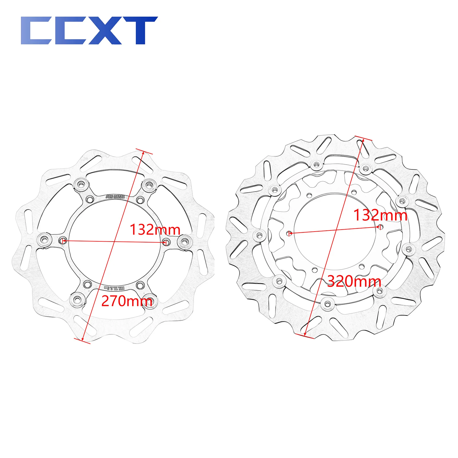 270mm 320mm Motorcycle Front Floating Brake Disc Rotor Disk For Yamaha WR YZ 125 250 250F 400F 426F 450F YZ250FX YZ250X Parts