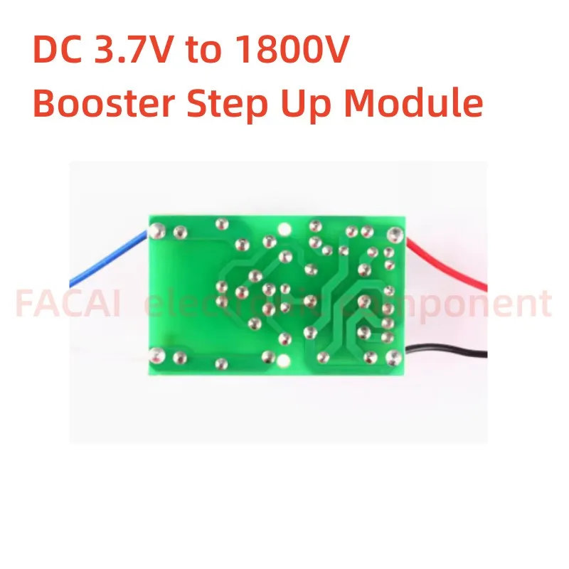 DC 3.7V to 1800V Booster Step Up Module Arc Pulse DC Motor with High Voltage Capacitors and 3.7V to 5V Power Supply Module