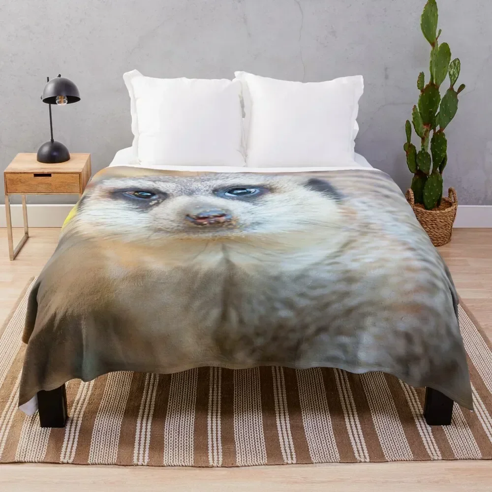 

Meerkat Throw Blanket Stylish Couch Blanket for Home Living Room