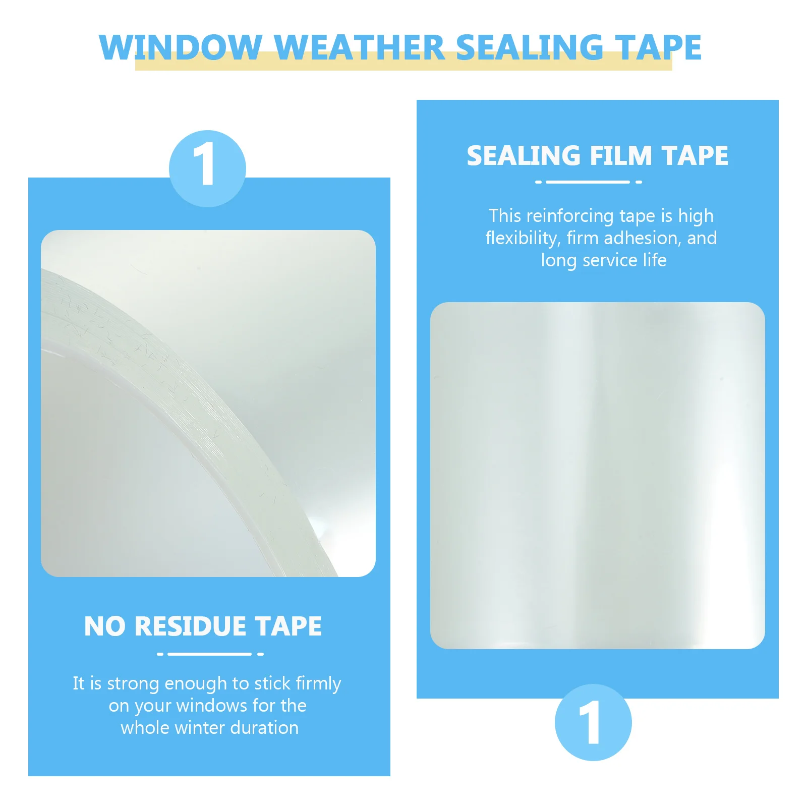 Heart-shaped Air Conditioner Window Tape Duct Weather Stripping Door Seal Acrylic Insulation Sealing