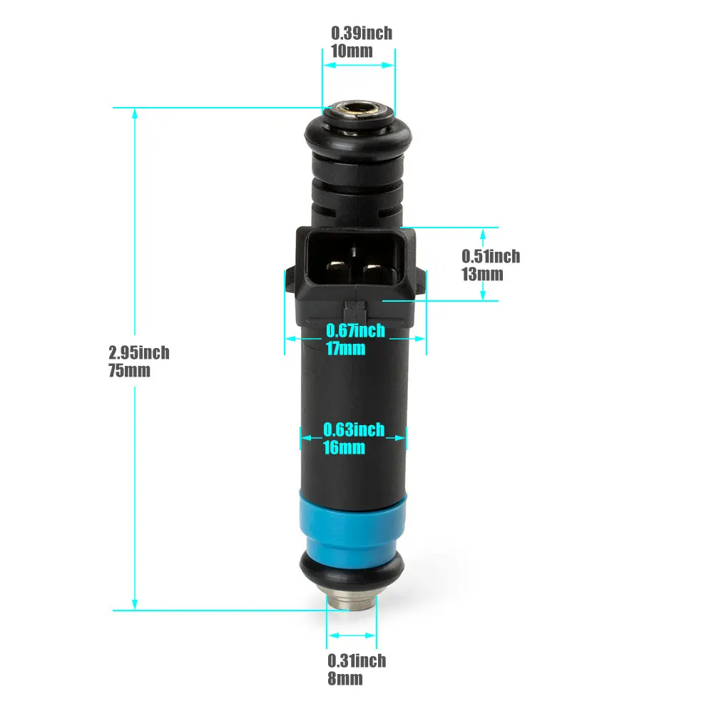 8PCS 114992   FI 114991   injetores de combustible de alta impedancia 850CC 1000CC para Siemens Deka V8 LT1 LS1 LS6 para BMW 530i para Ford