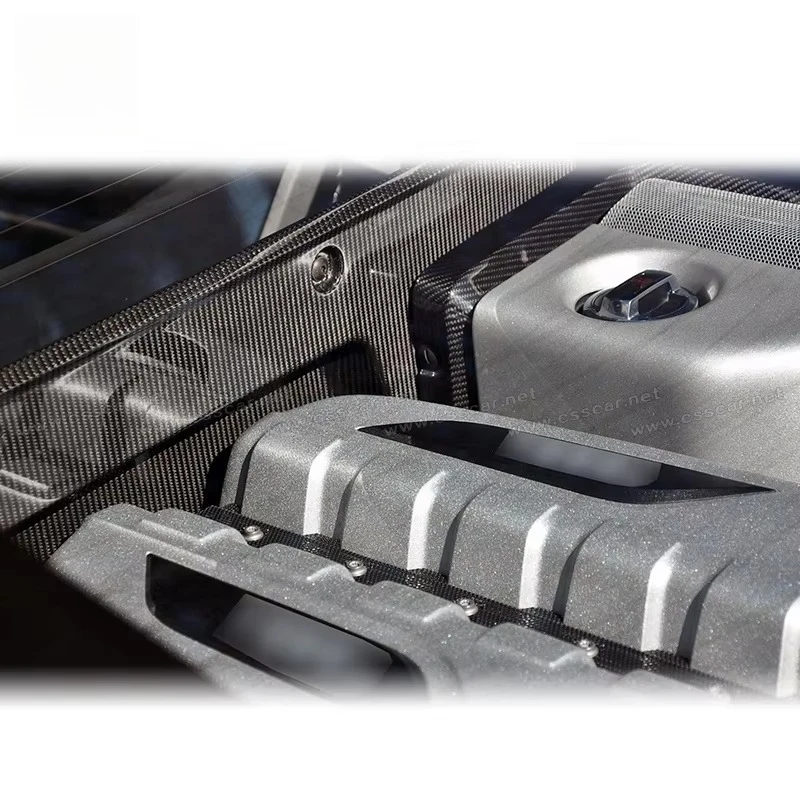 

Replacement Parts Carbon Fiber Interior Firewall Engine Cover for 08-15 R8 V8 V10 Coupe