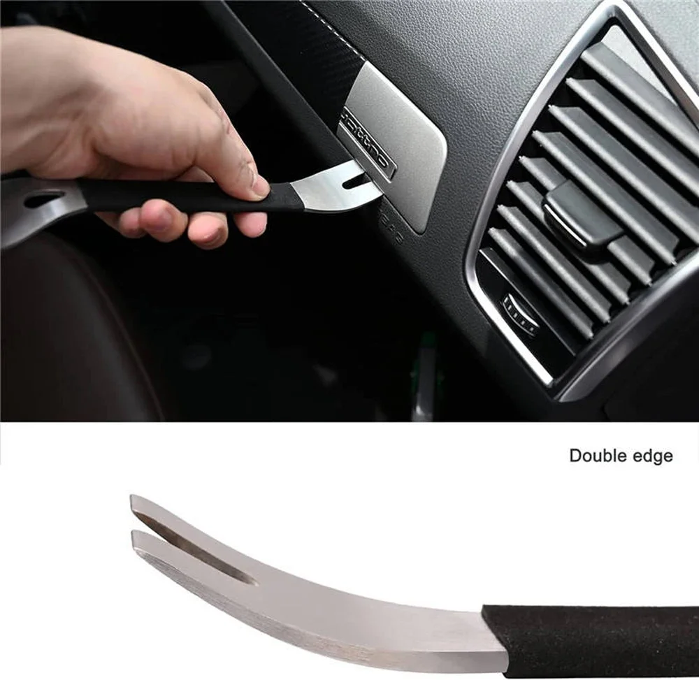 Stainless Steel Pry Plate Car Interior Panel Trim Removal Tool for Vehicle Conversion Installation