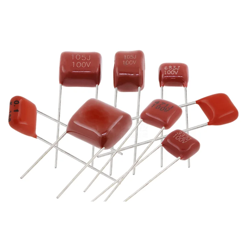 10PCS CBB22 Metal Film Capacitor 100V 101J 102J 103J 104J 105J 152J 221J 223J 224J 332J 334J 393J 472J 473J 474J 475J 564J 684J