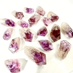 High Quality Natural Brazilian Amethyst Mini Wand Crystal Loose Gemstone Healing Mineral Specimen DIY Jewelry Accessory