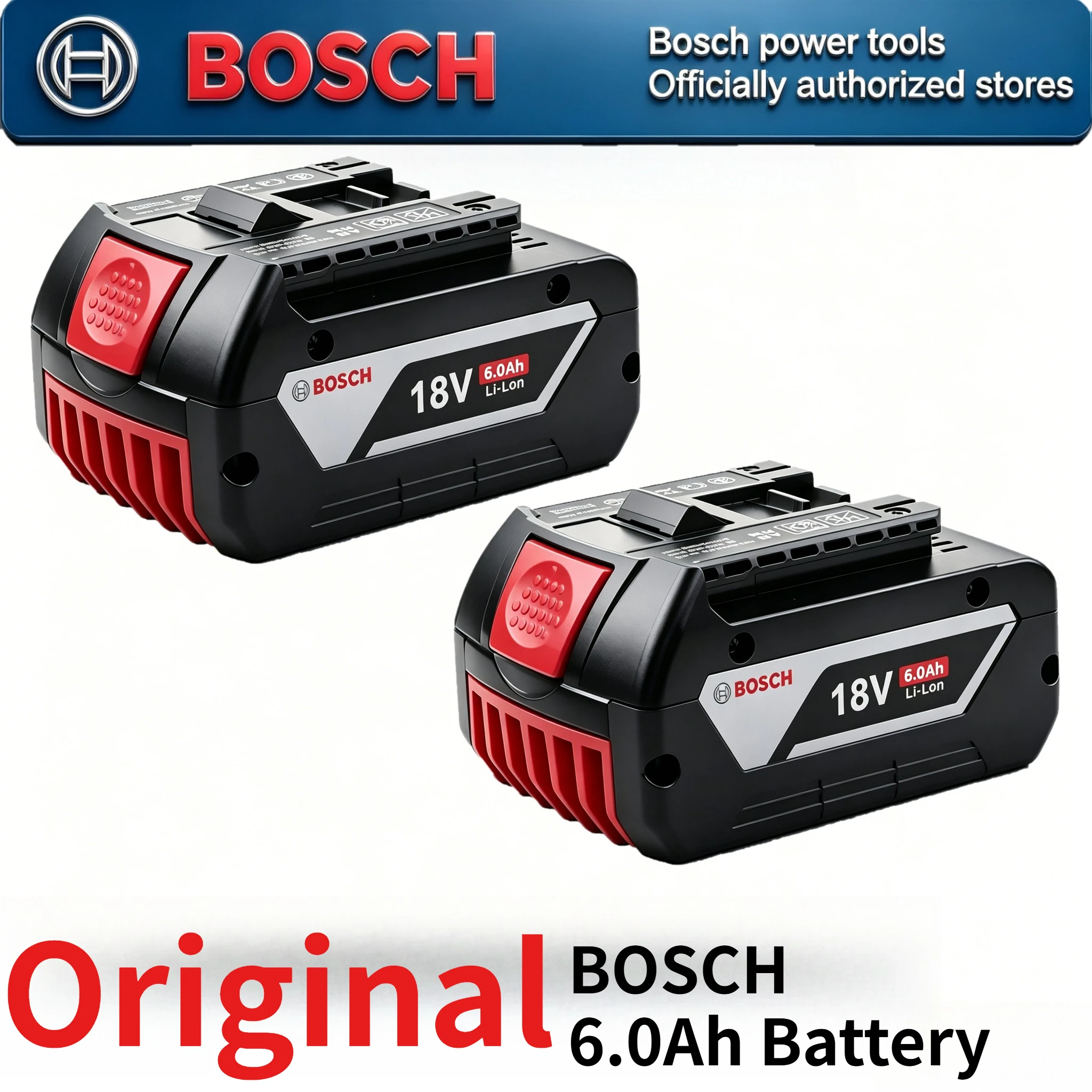 

NEW BOSCH 18V 6.0Ah High Capacity Li-ion Battery BAT620 BAT621 For All BOSCH 18V Power Tools Drill Saw Screwdriver Power Tool