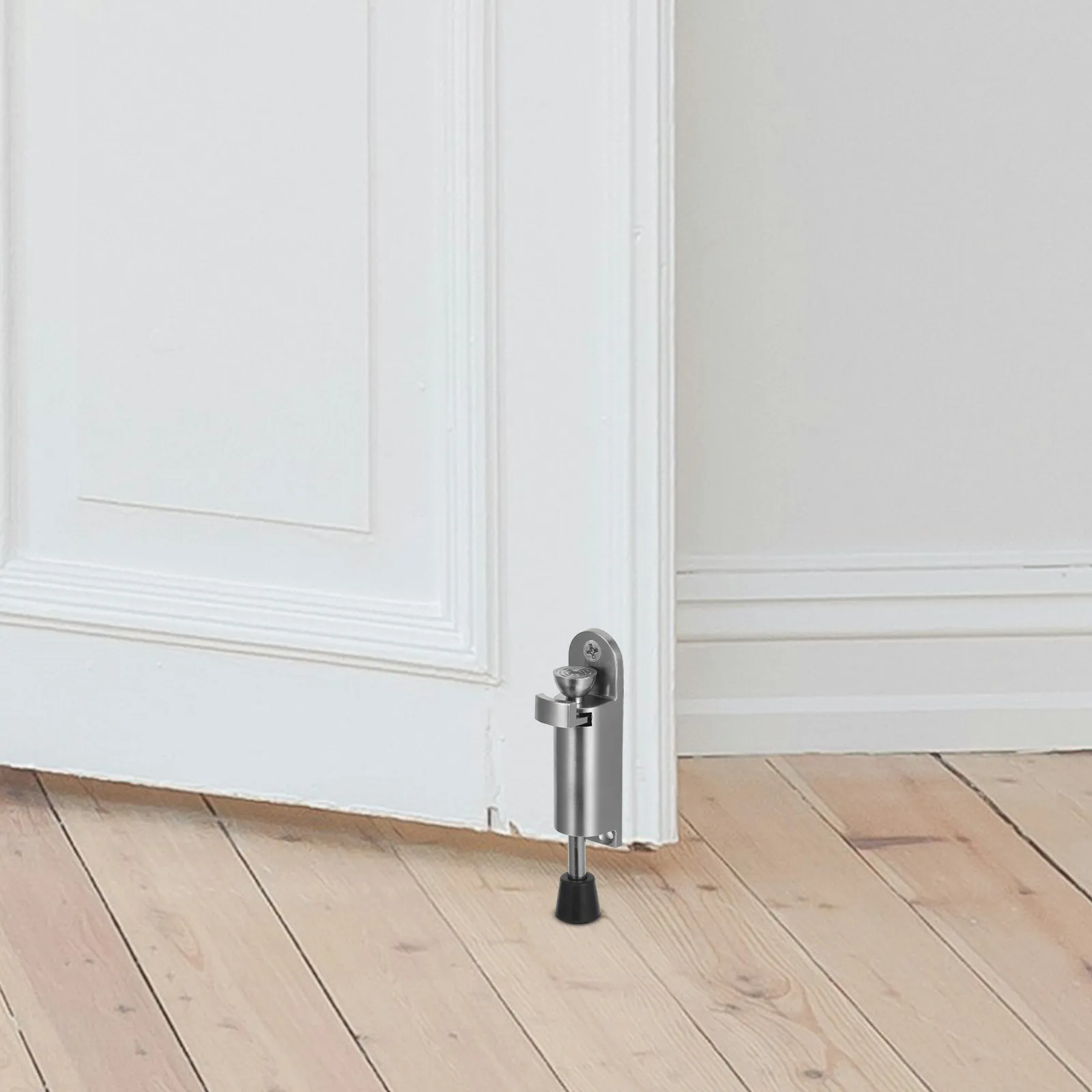 

Heavy Duty Zinc Alloy Kick Down Door Stopper No Drill Anti Slip Rubber Base for Home Office Mechanical Floor Door Stop Holder