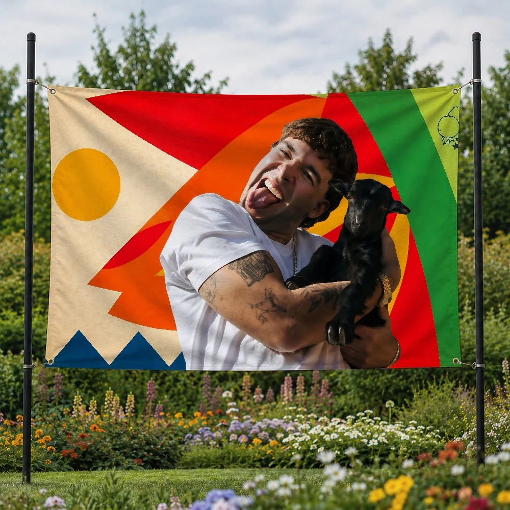 Singer Quevedo EL BAIFO Outdoor Flag for Home Camping Party Club Decor Garden Yard Wall Hanging Banner