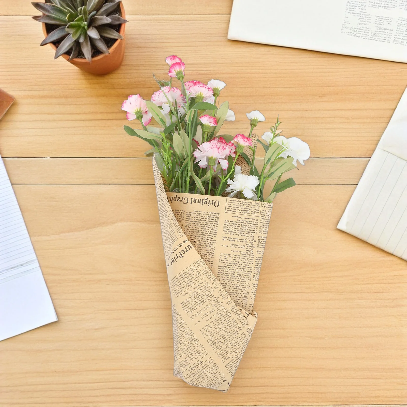 

20 шт., оберточная бумага для цветов в стиле ретро, экологически чистая подарочная упаковка для букета, черная для рождественского праздника, оберточная бумага для цветов