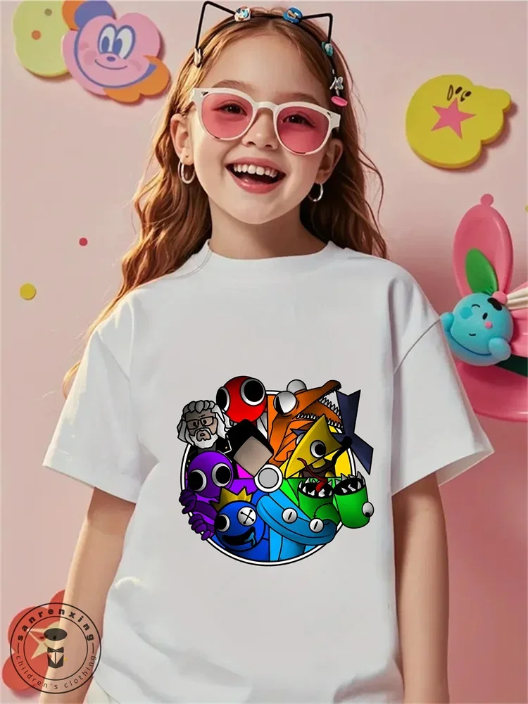 

Print Game Rainbow Friends Baby Clothing 5 to 14 Years Male Outdoor Clothes for Children Boy Girl Child T-Shirt Top Shirts