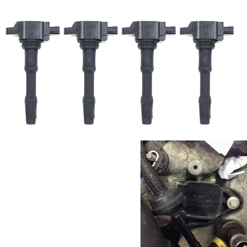 

4Pcs Ignition Coil 224332428R For 2016-2017 Smart 0.9L 1.0L For Dacia Dokker Duster Lodgy Logan MCV Sandero