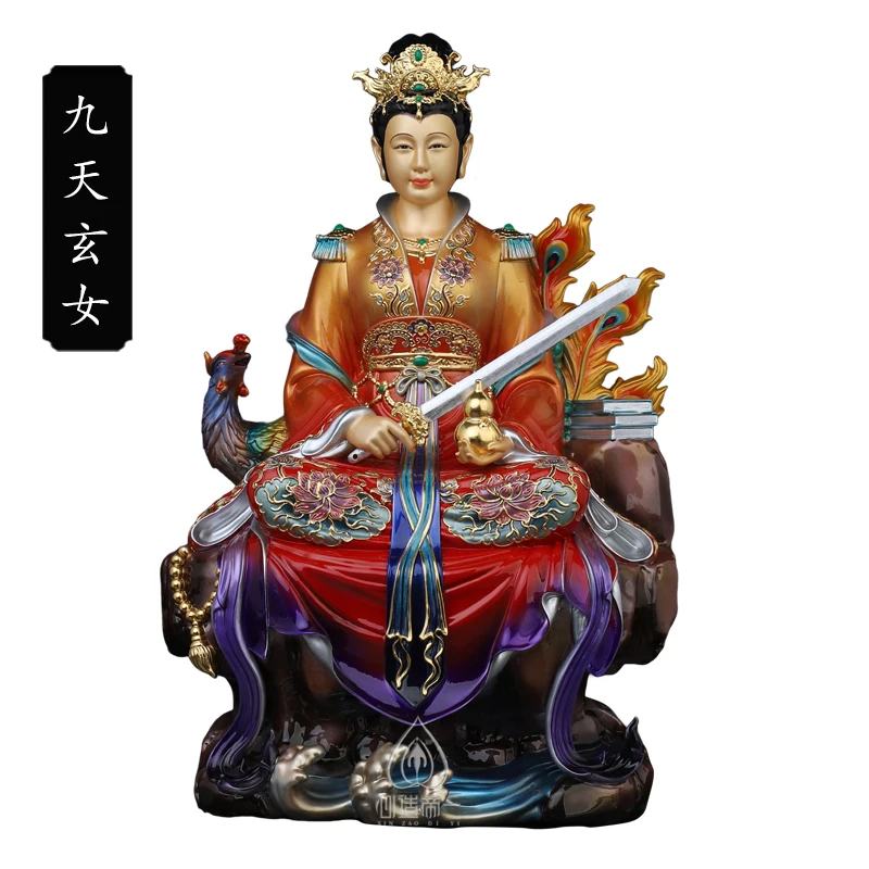 

All-copper bronze statue of the Nine Heavens Mysterious Empress