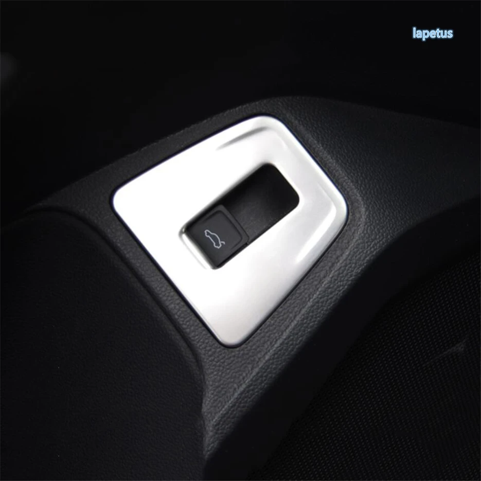 ABS Stainless Steel Rear Trunk Door Control Button Cover Trim Car Accessories Fit For Volkswagen VW Tiguan MK2 2016 - 2023