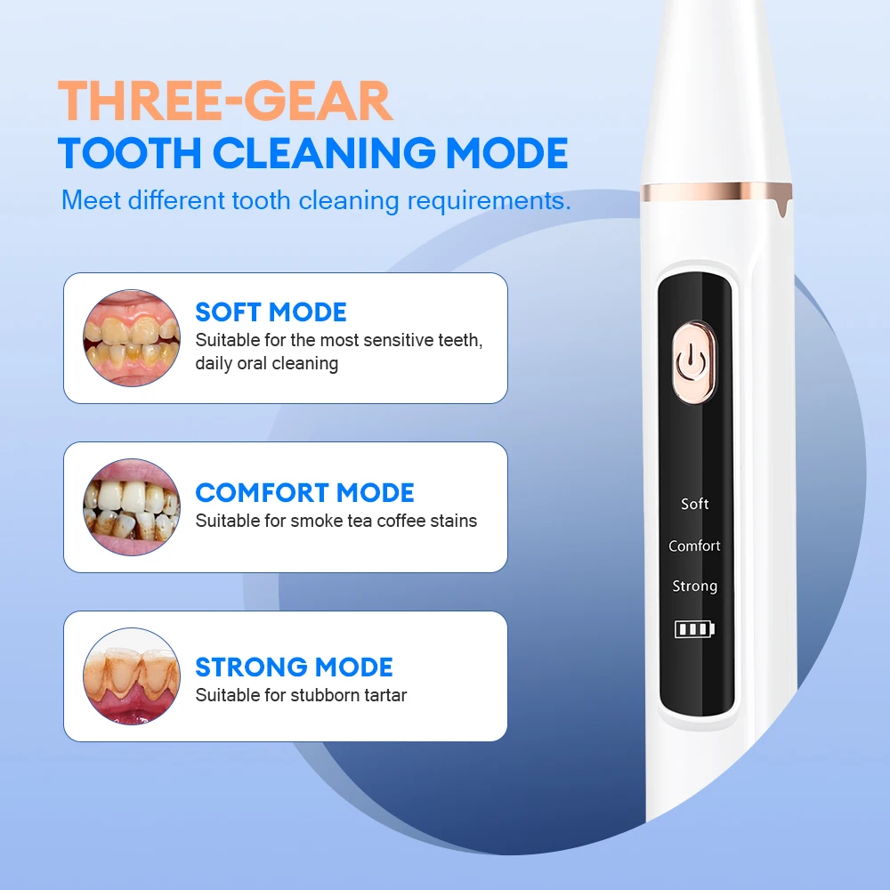 Ultrasonic Dental Scaler For Teeth Tartar Remover Electric Teeth Cleaner Tooth Calculus Plaque Remover Dental Stone Removal image 4