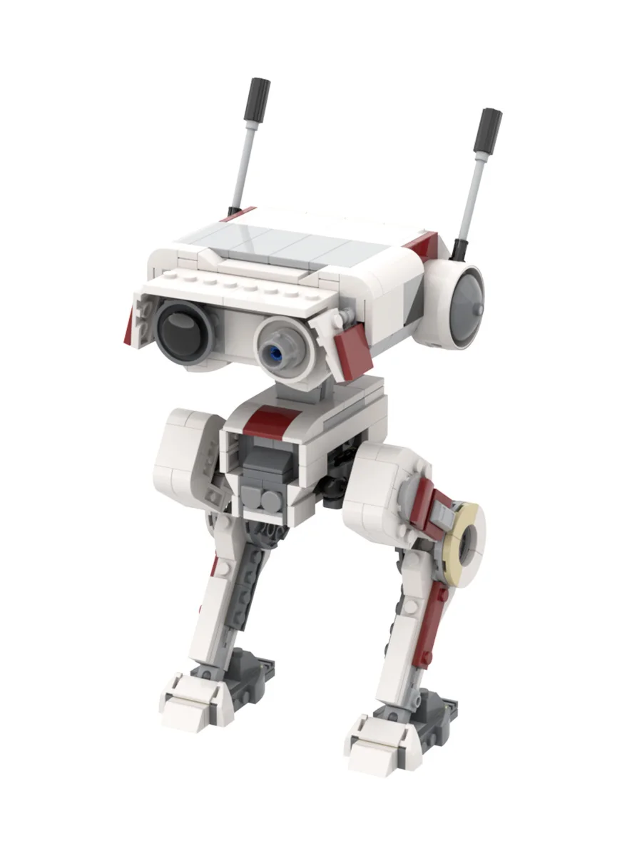 

Lonely Droid MOC Blocks, робот в стиле BD, тема космической войны, научный дизайн, совместимость с крупными брендами