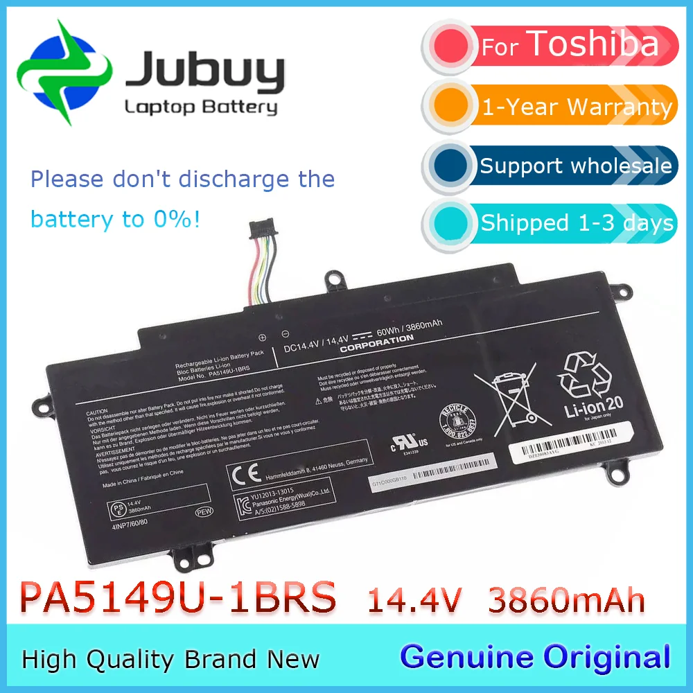 PA5149U-1BRS 14.4V 60Wh Original Laptop Battery for Toshiba Tecra Z40-A Z40-B Z40-C Z40T-C Z50-A 4INP7/60/80