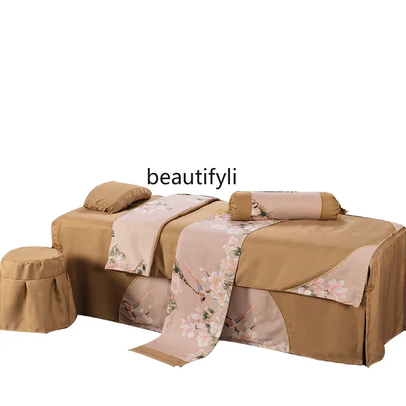 

LX37Beauty Bedspread Four-Piece Set Massage Fumigation Bedspread Thickened Beauty Cover Universal BeautySSS