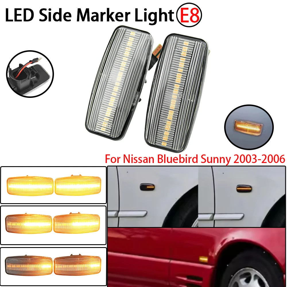 For Nissan Sylphy Almera Bluebird Sunny Teana Murano Infiniti M35 FX45 FX35 QX60 Dynamic Indicator Side Marker Turn Signal Light