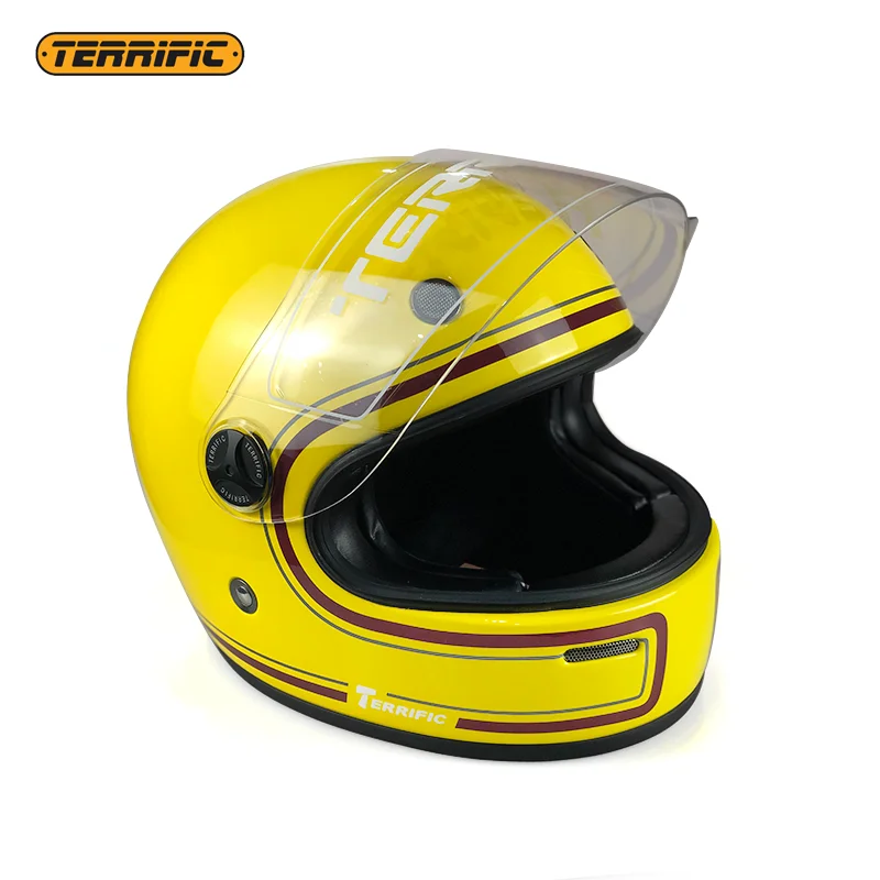 Wholesale Customization nice design Fiberglass 3C  full face Motorcycle helmet CE baseball approved With Best Services