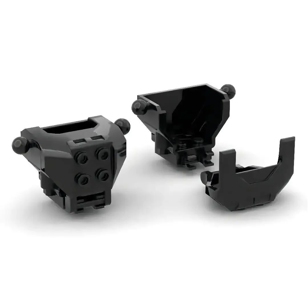 [19Pcs]【50g】 Model 27167 4x3x3 Armored Cockpit with 4 convex points, Children DIY STEM Building Blocks Toy Group