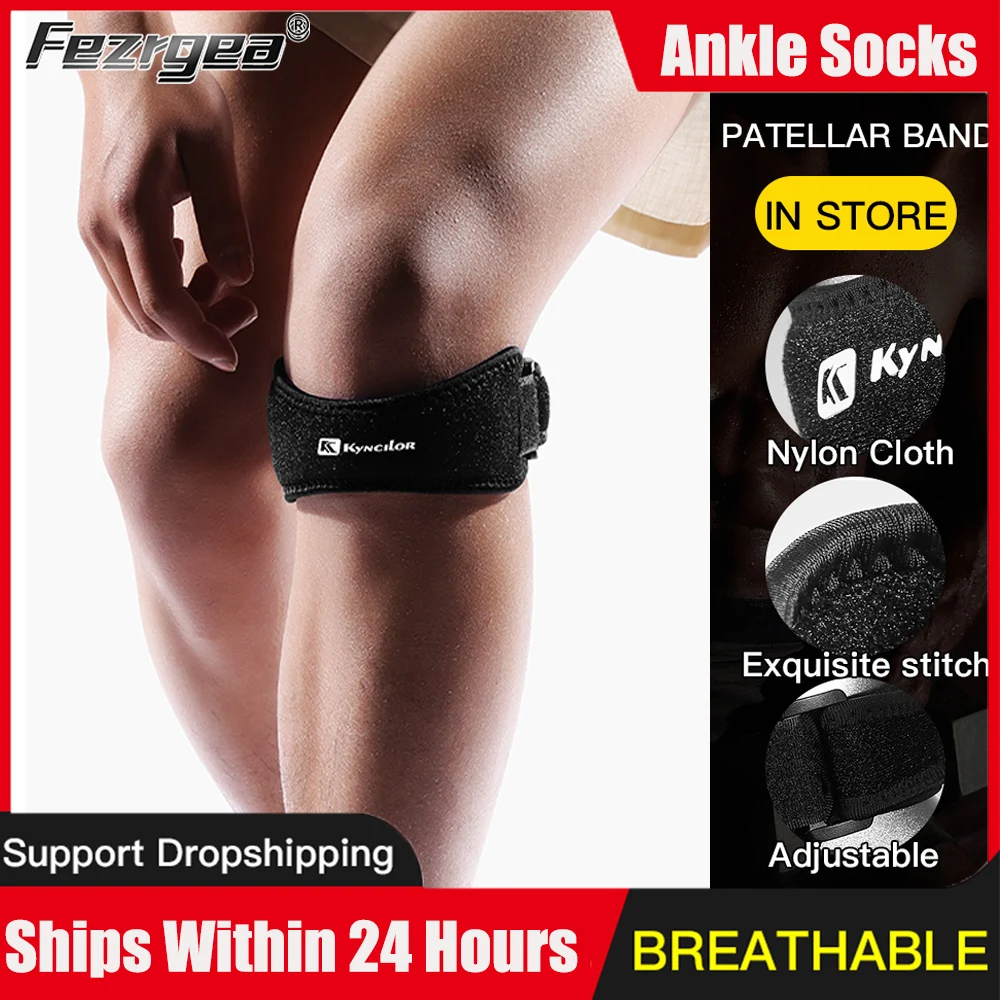 Sports Two-Way Compression Adjustment Patella With Eva Shock Absorption Cycling Running Basketball Meniscus Protection Knee Pads