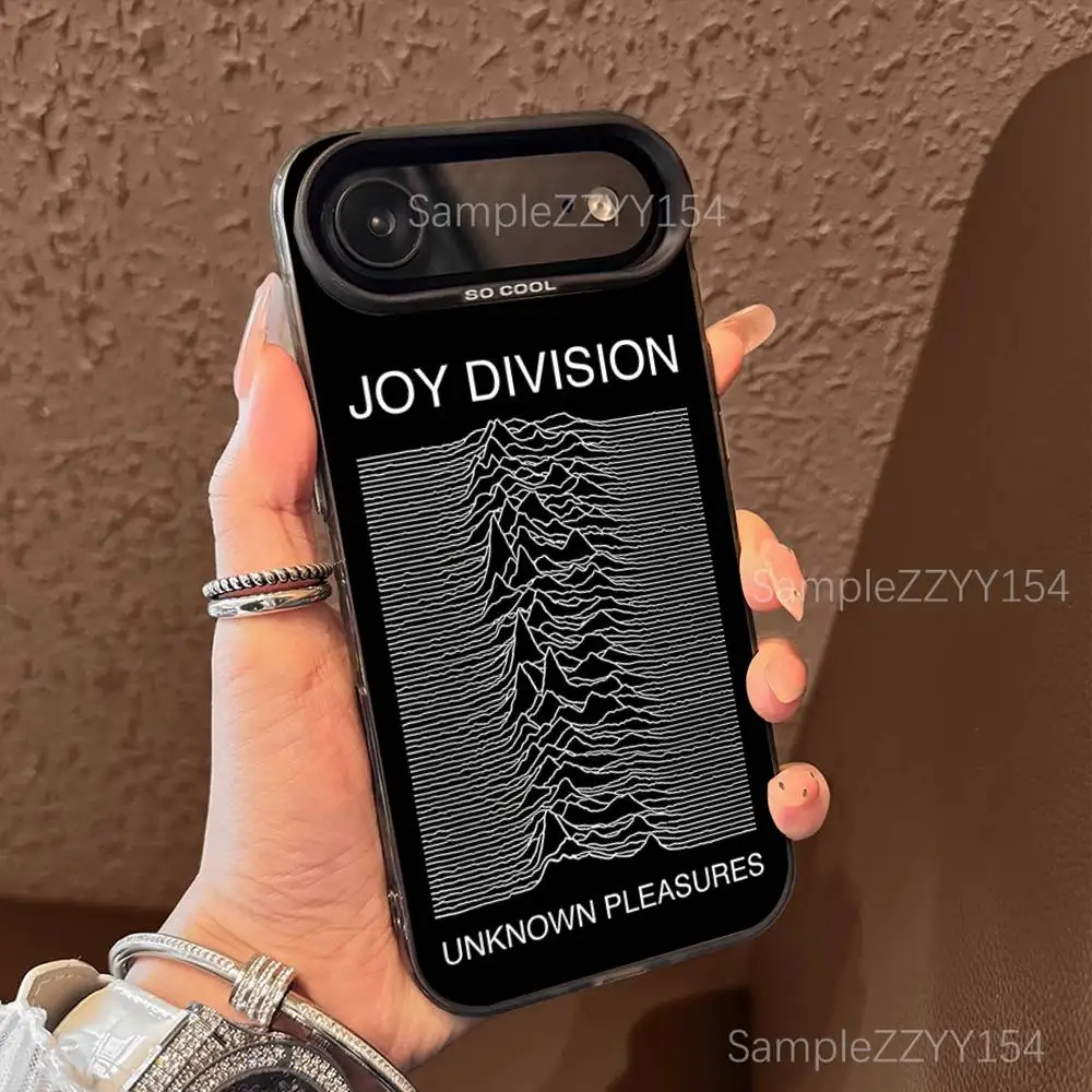 J-Joy Division Band Phone Case For iPhone 17,16,15,14,13,12,X,8,Pro,Max,Plus,E,SE4,Air,Mini Black IMD Matte