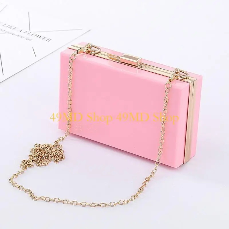 

49MD Women Evening Wedding Acrylic Purse Handbag Clutch Wallet Party Shoulder Bag