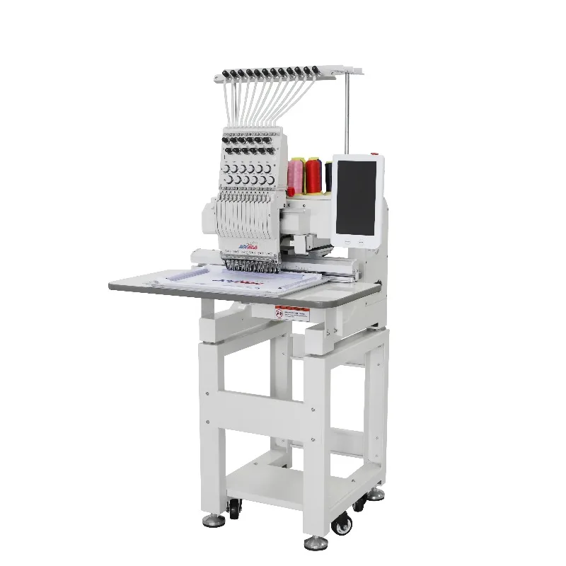 Single Head Multi Needles Automatic Computerized Embroidery Machine For Hat Cap T Shirt view 4