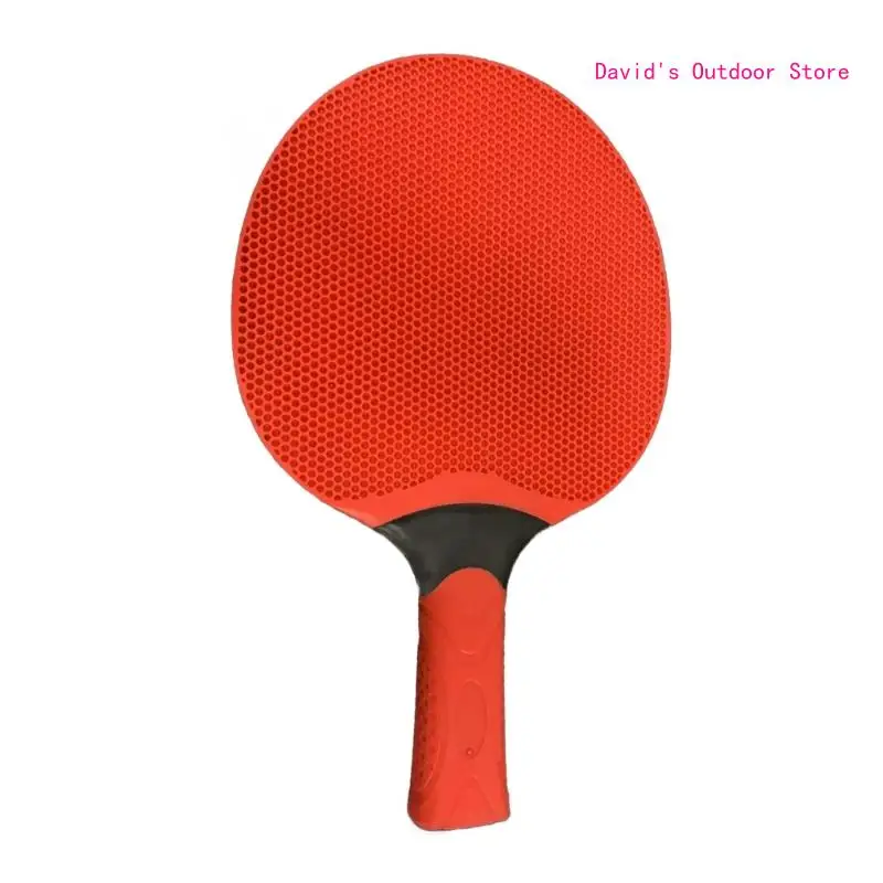 Highly Bounce Table Tennis Rackets Comfortable Grip Table Tennis Bats Rubber PingPong Rackets for Student Beginner X3UA