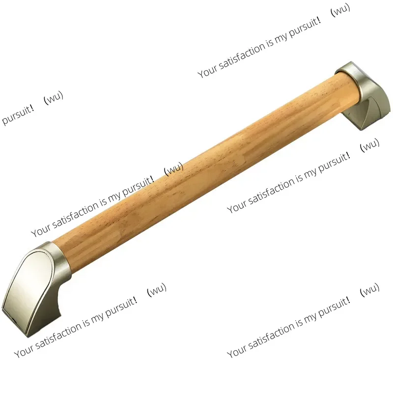 Solid wood bathroom safety barrier-free handle, non-slip handle for the elderly