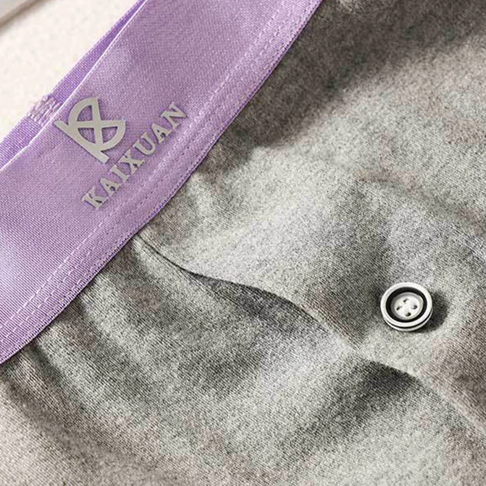 Blue Men Boxer Shorts Letter Print Boxer Trunks Boxer Solid Print Trunks 5 Spandex Blend 95 Cotton Material Available Sizes S-XL