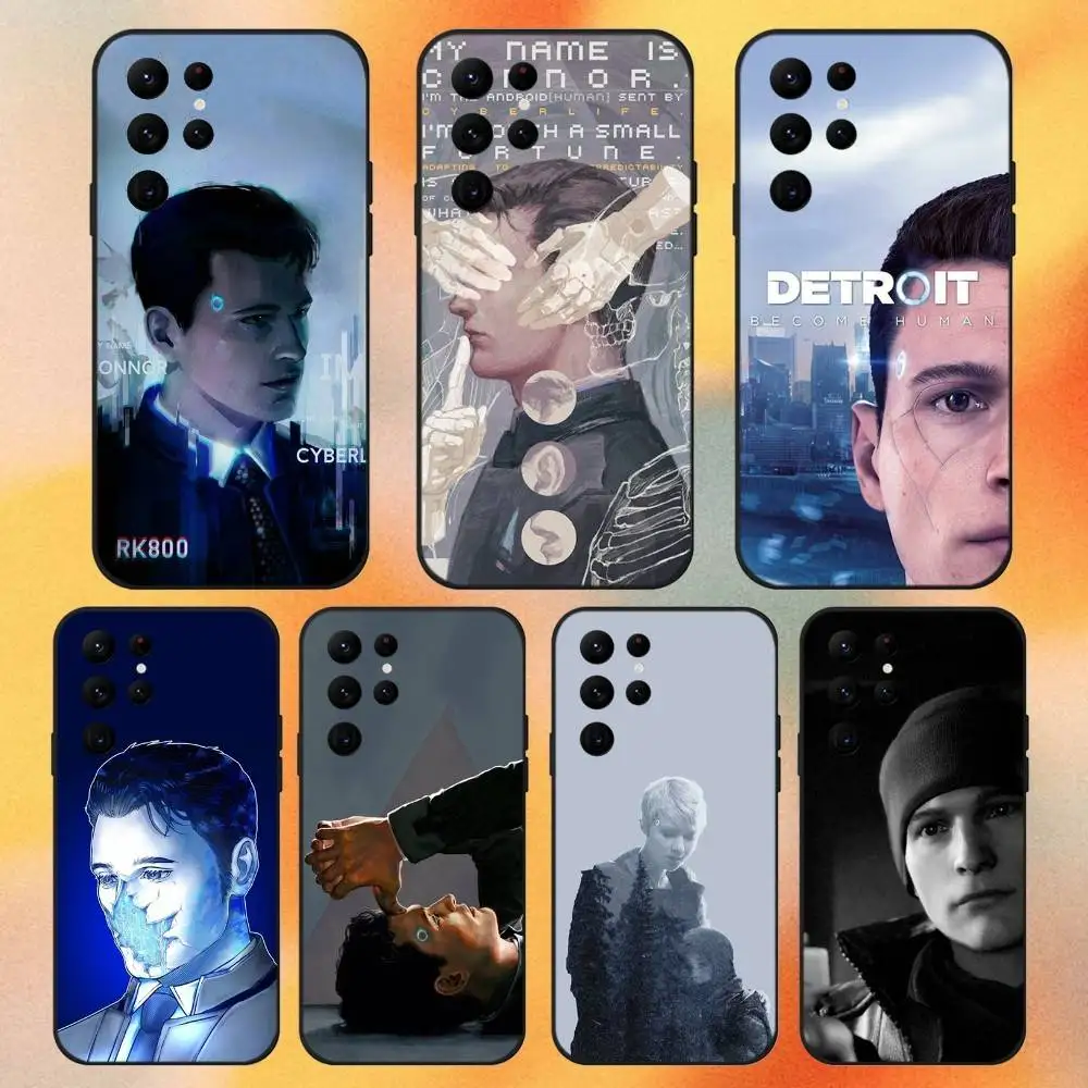 

Detroit Become Human Phone Case For Samsung S 25,24,23,22,30,21,10,9,Ultra,Plus,Lite,FE,4,5G Black Soft Case