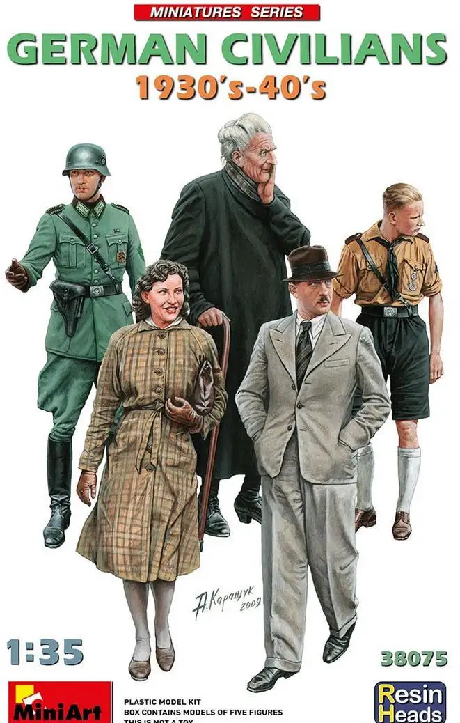 MINIART 38075 1/35 SCALE German Civilians 1930s-40s Model Kit