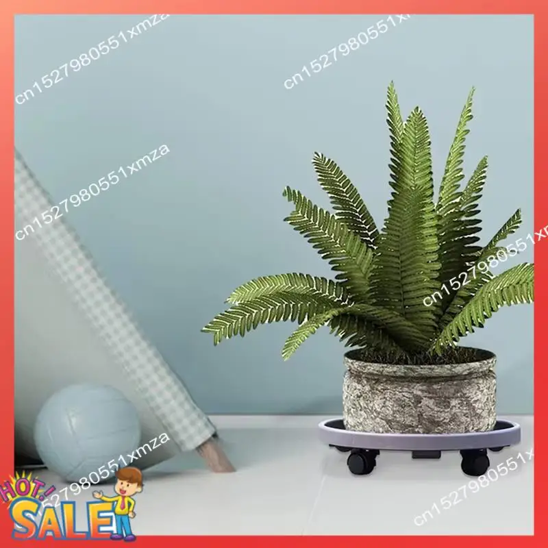 

ABCL Large Thickened Round Flowerpot Tray Heavy Flowerpot Mobile Cart Bracket Portable And Practical Gardening Tools