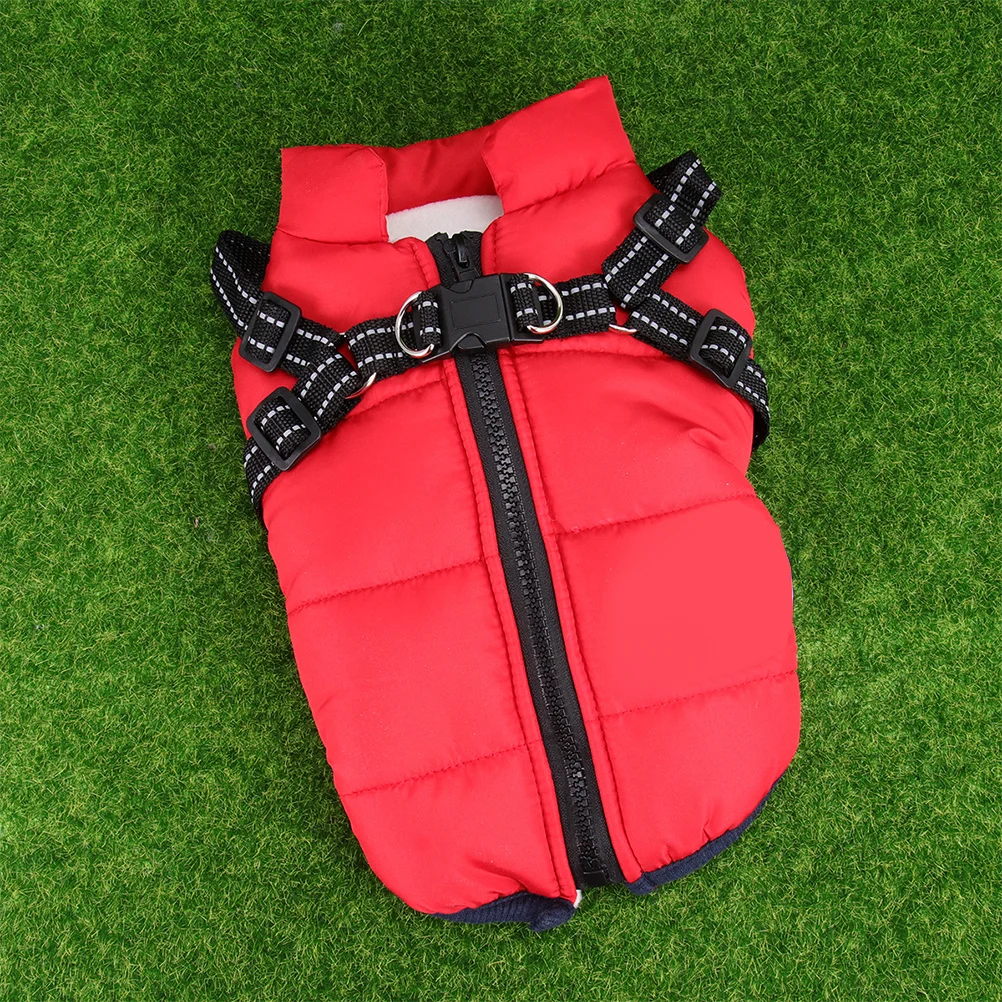 

Red 2Xl Cotton Vest For Dogs Winter Warm Clothing Fashion Outdoor Walking Jogging Wear Soft Comfortable Dog Vest Pet Winter