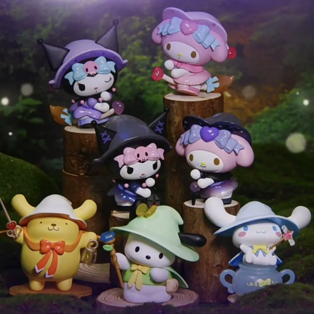 6Pcs Sanrio Blind Box Kawaii Kuromi Cinnamoroll My Melody Figurka akcji Figurki anime Lalki Blind Bag Zabawka dla dziewczynki Prezent dla fanów