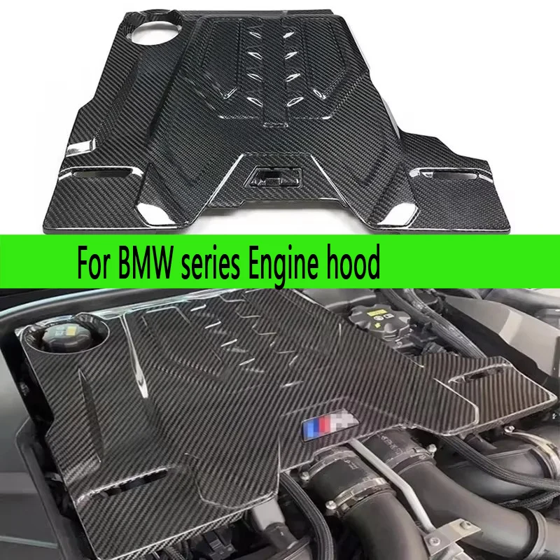 

Карбоновый капот для BMW M5 серии F90, M8 F91, F92, F93, сухая замена, комплект для установки на кузов