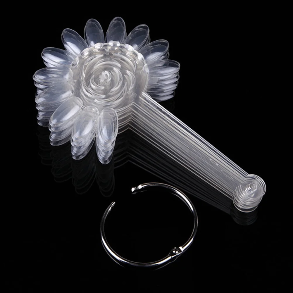 2개입 120팁 아트 디스플레이 보드 해바라기 모양 연습용 휠 스플릿 링 홀더 소형 네일 폴리쉬 디스플레이 네일 아트 팁