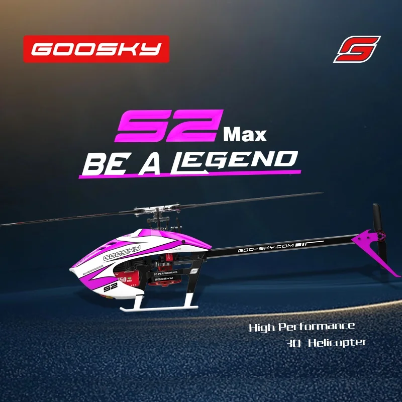 

Goosky S2 Max Модель самолета 3d 6-канальный пульт дистанционного управления трюковый вертолет двойной бесщеточный прямой привод Baf080001 Bnf/Rtf игрушка в подарок
