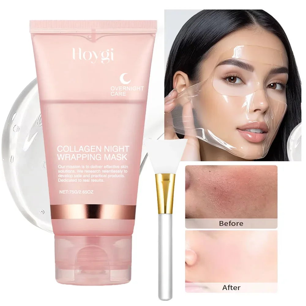 Mascarilla Facial de Colágeno Peel-Off para Piel Radiante, Reafirmante e Hidratante, Mascarilla en Película, Reduce Poros, Tratamiento de Limpieza Suave para Piel Opaca